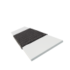 Real Wood Bliss White with Gunmetal Tapes 