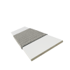 Real Wood Bliss White with Charcoal Tape