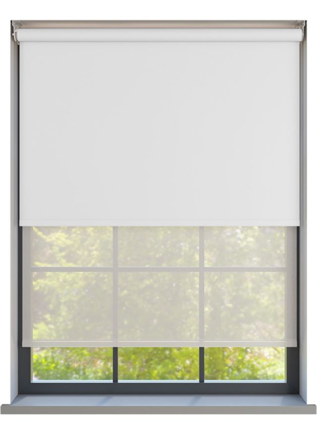 Amor Snowfall with Haze Pure Double Roller Blind - IRE
