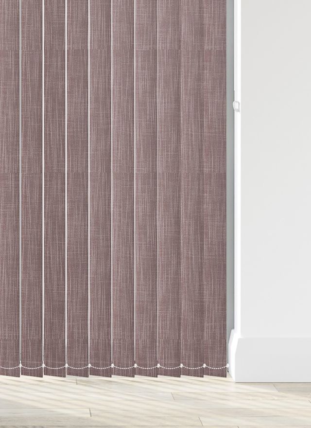 Woven Plum Vertical Blind