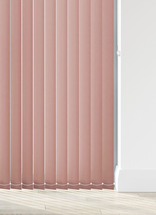 Burst Champagn Pink Vertical Blind