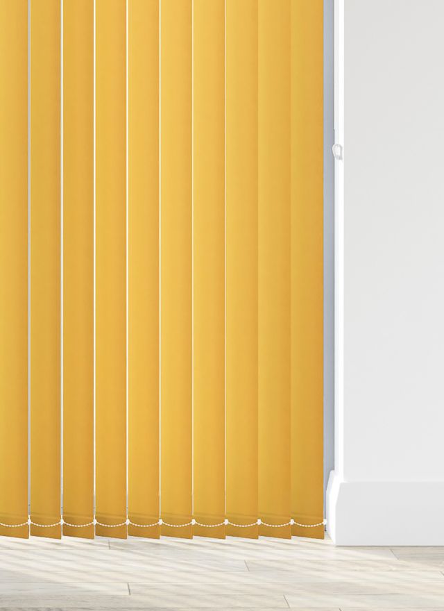 Burst Yellow Submarine Vertical Blind