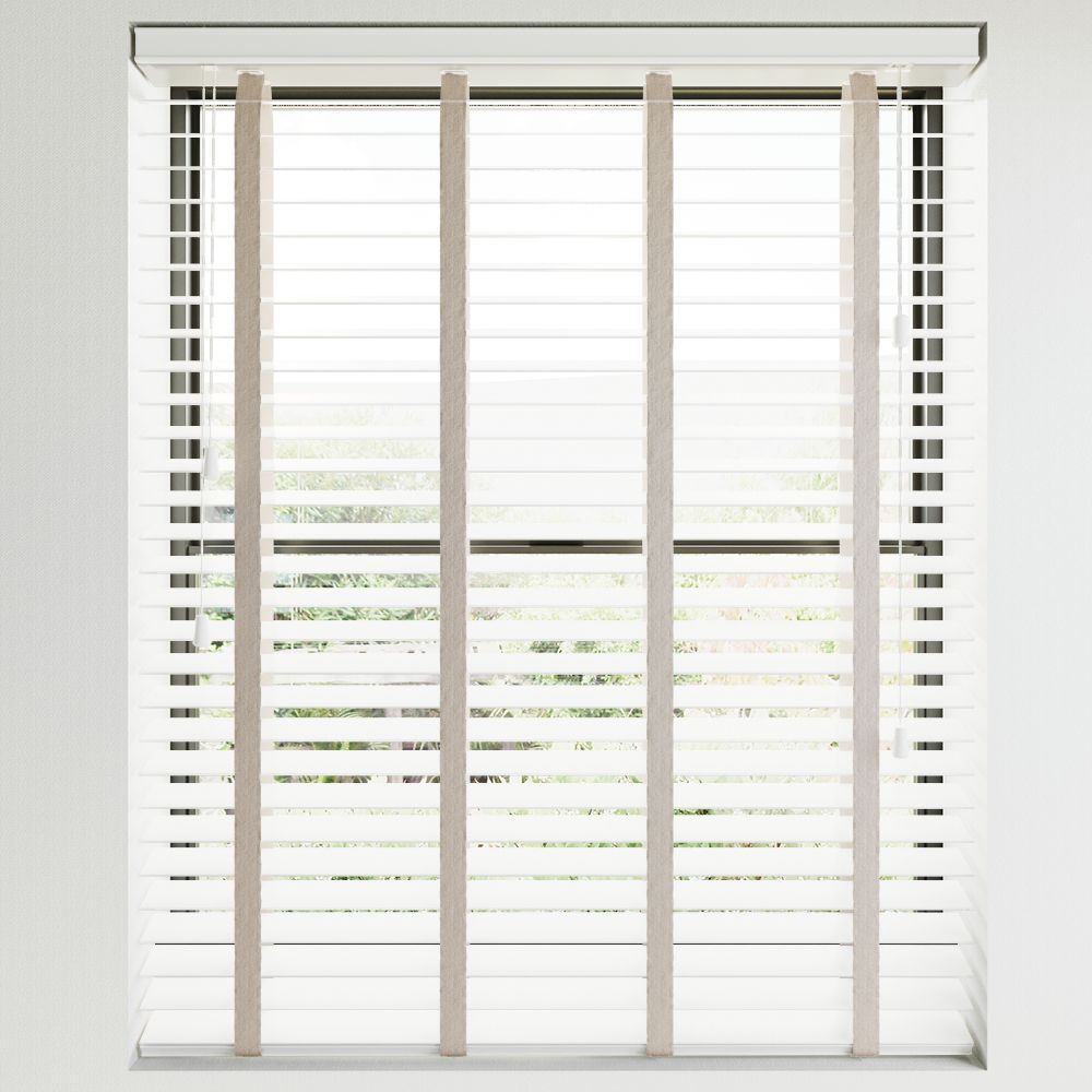 Real Wood Bliss White With Silk Paper Tape