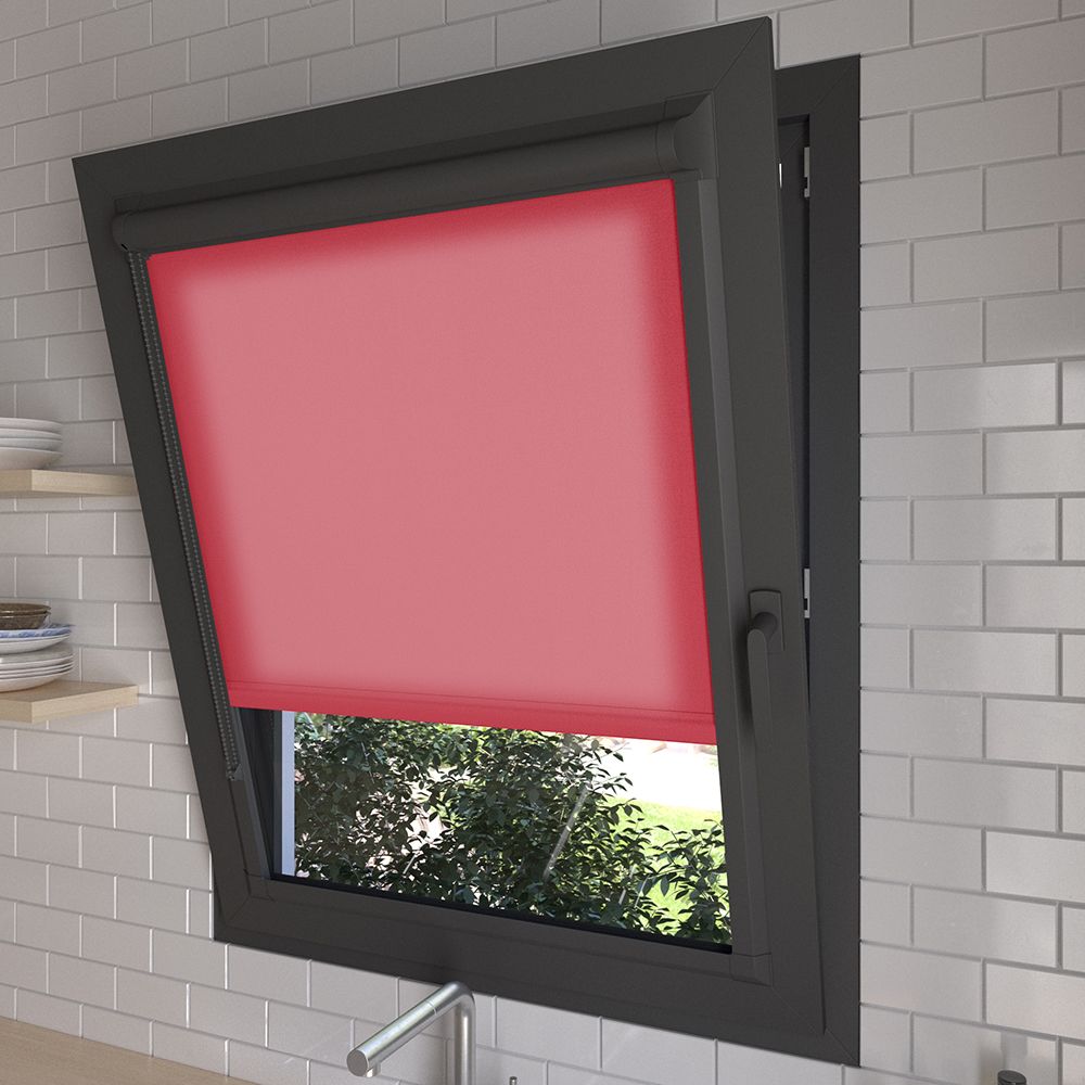  Burst Crimson Rose Perfect Fit Dimout Roller