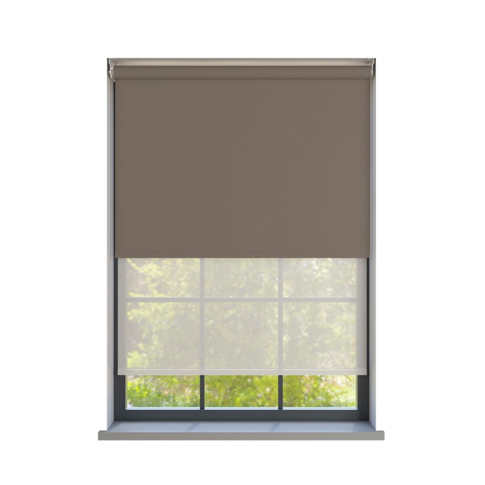 Amor Coffee with Haze Pure Double Roller Blind - IRE